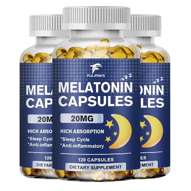 Melatonin 20mg alvási étrend-kiegészítő 120 db eper ízű kapszula melatonint tartalmaz – egészséges alvás — image 8