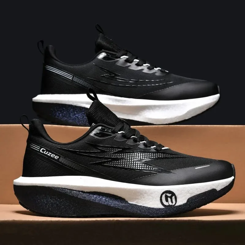 Men Running Shoes Carbon Board Speciality Marathon Sports Breathable Lightweight Women's Comfortable Athletic Leisure Sneakers — image 5