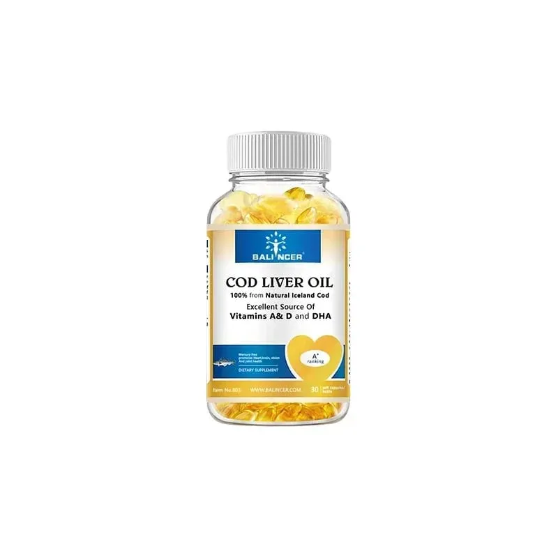 Natural Cod Liver Oil Softgels - Rich in Omega-3 EPA DHA Vitamin A D - Supports Heart Brain Immune Joint and Eye Health — image 8