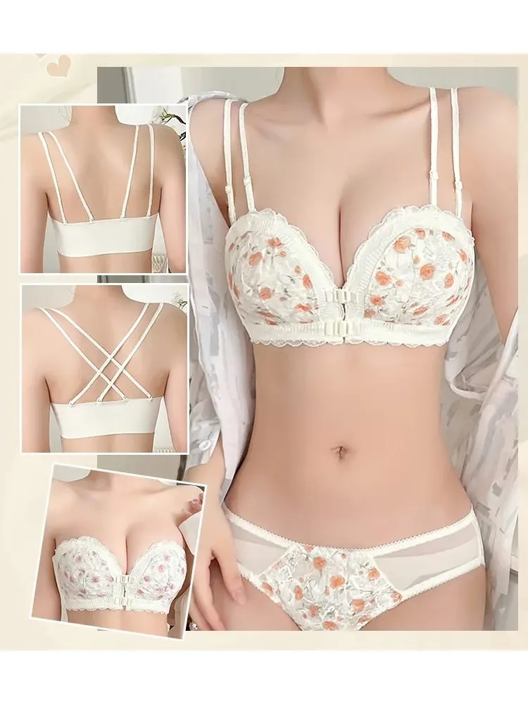 Japanese Small Bust Push-Up Bra Strapless Non-Slip Enhancer Invisible Wrap Bralette 2026 New Design Comfort Lingerie MOYISU — image 4