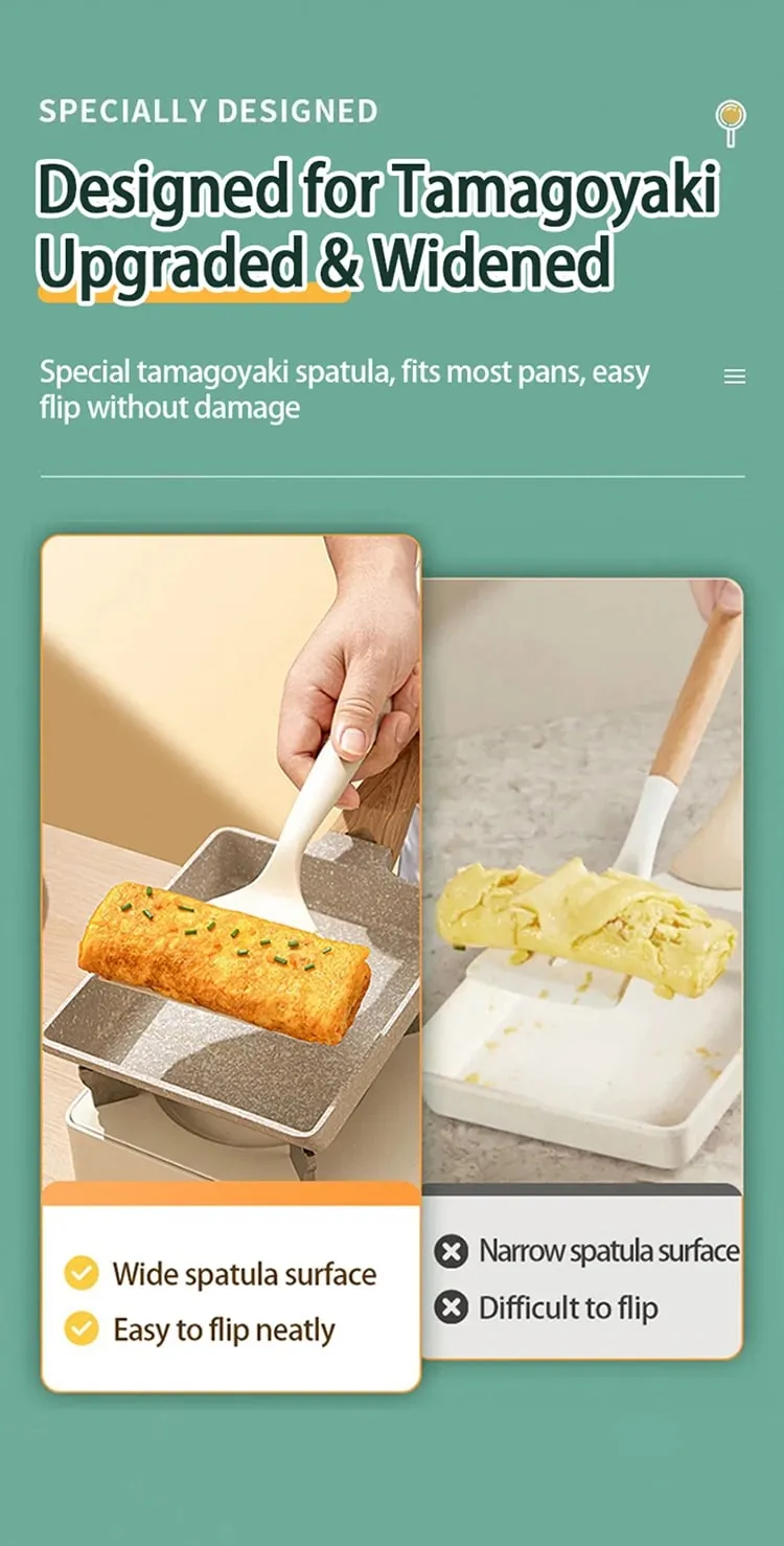 1pc Silicone Spatula Heat Resistant Spatula Household Food Grade Non-stick Kitchen Tool for Cooking Egg Fish Pancake CFQJ001 — image 9