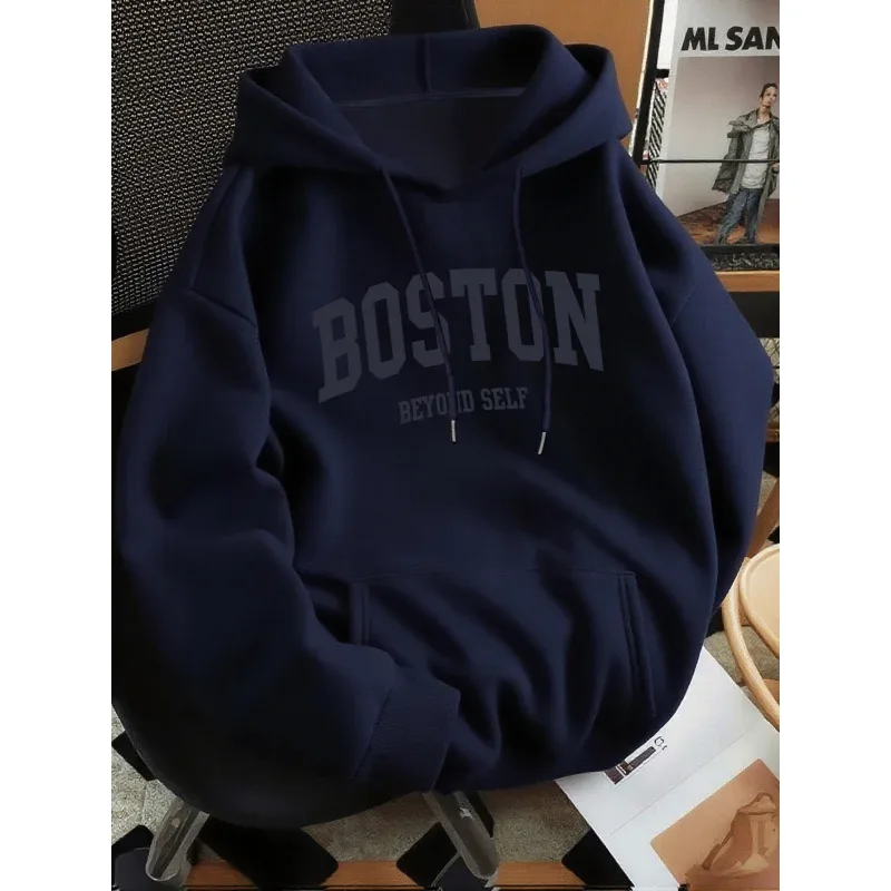 2026 New Men's Loose Hoodie Thin Spring Autumn Versatile Casual No Pilling Fade Resistant — image 4