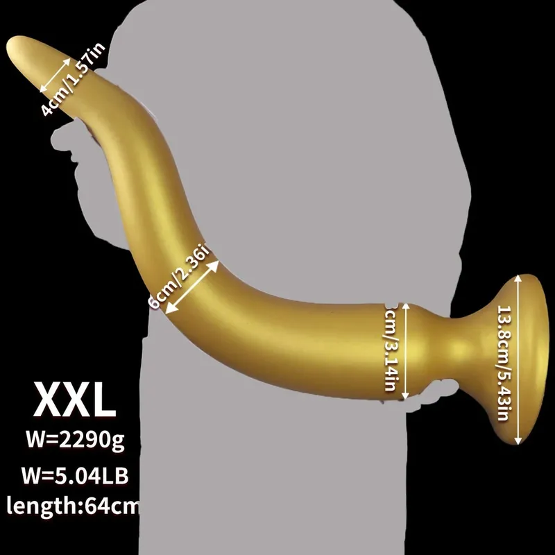 Giant Anal Plug 64CM Super Long Soft Silicone Huge Butt Plug Thick Anal Dildo Dilator with Suction Cup Adult Sex Toys — image 9