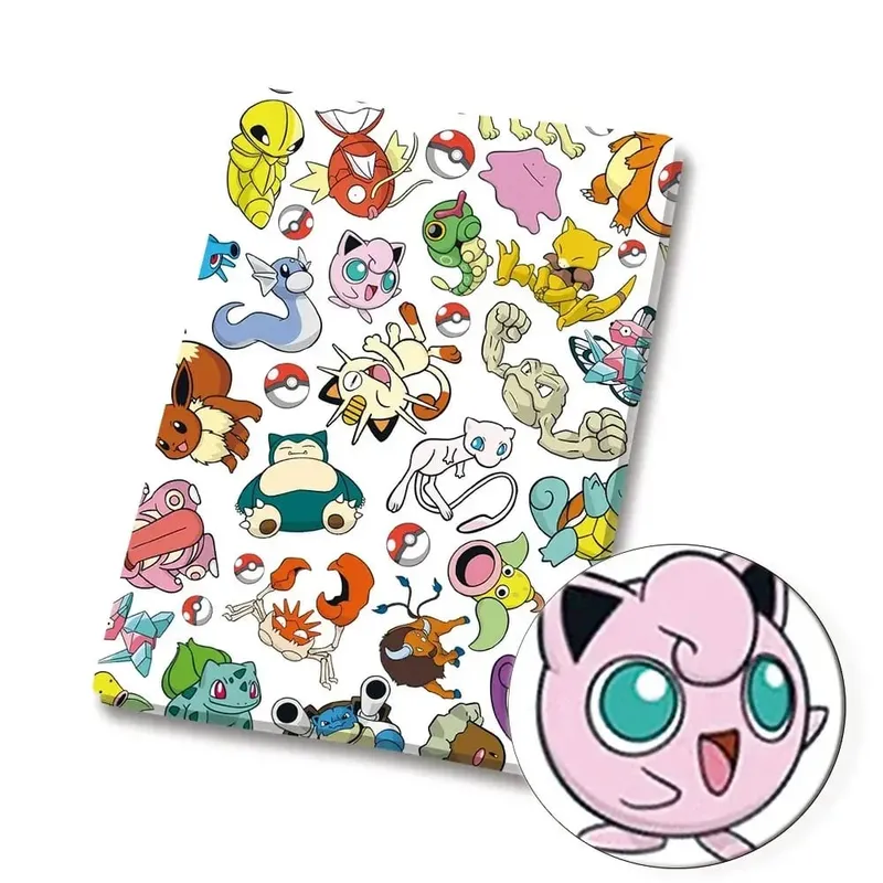 Pokemon Cartoon Fabric140*50cm Handmade Sewing Patchwork Quilting Baby Dress Home Sheet Printed Fabric Fabric Sewing Kids