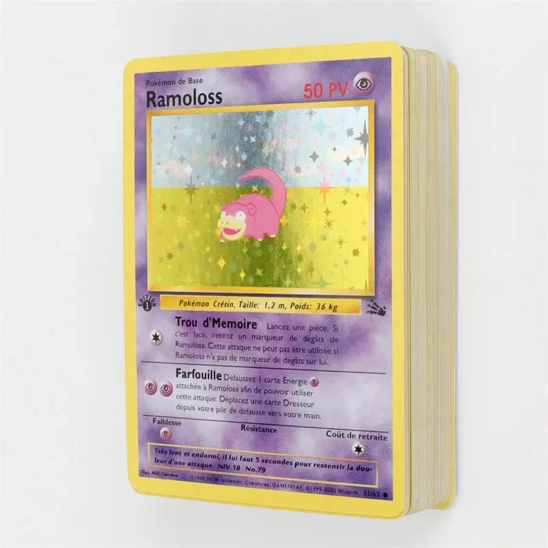 French Version 1996 Year 1st Edition Pokémon card Charizard Pikachu Mewtwo Blastoise Collecting card toys 151Pcs boxed