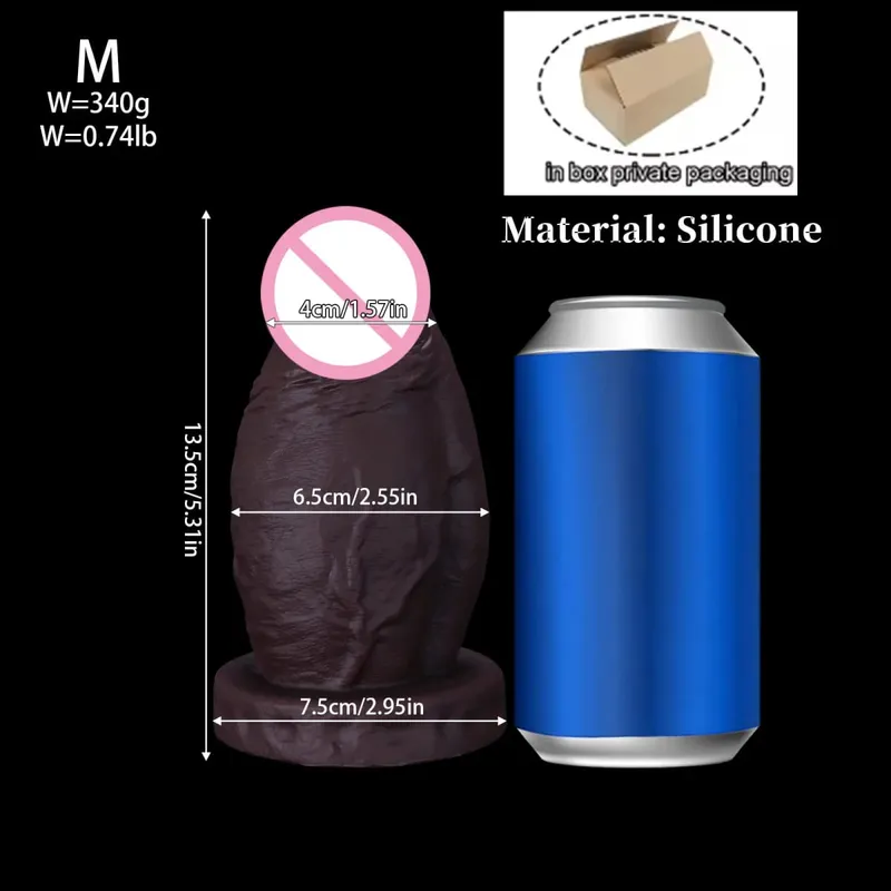 Nuevo realista, grande, enorme, grueso, consolador Anal, tapón Anal, gigante, grande, suave, de silicona, tapón Anal, expansor, entrenamiento, juguetes sexuales para adultos para mujeres — image 8