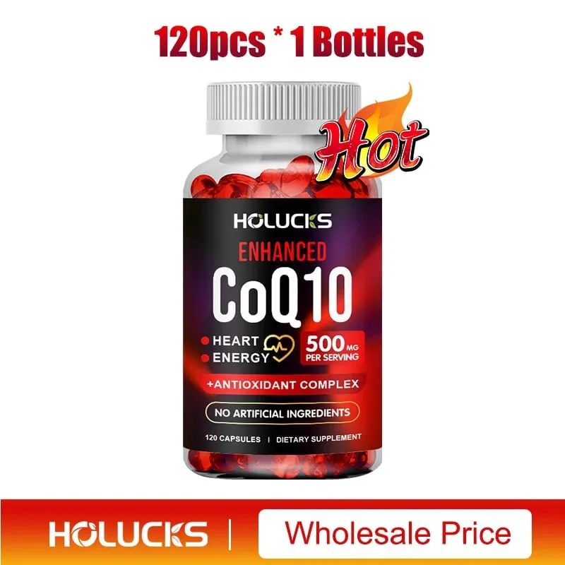 CoQ10 Supplement Antioxidant for Cardiovascular & Heart Health Immune Energy & Vitality Support Super Absorption Non-GMO