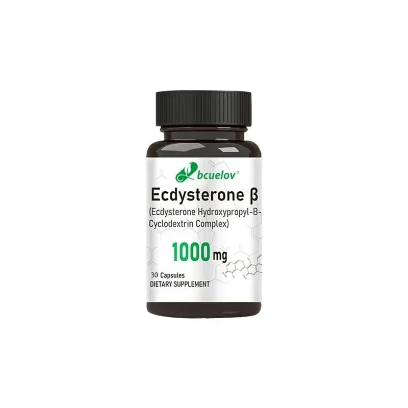Ecdysterone Supplement 1000 mg - Enhanced Energy Levels Increased Muscle Strength 30/60/120 Capsules