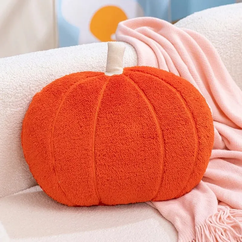 Kawaii Simulation Nordic Halloween Pumpkin Plush Toys Lovely Soft Plant Stuffed Doll Holidays Props Decor Throw Pillow
