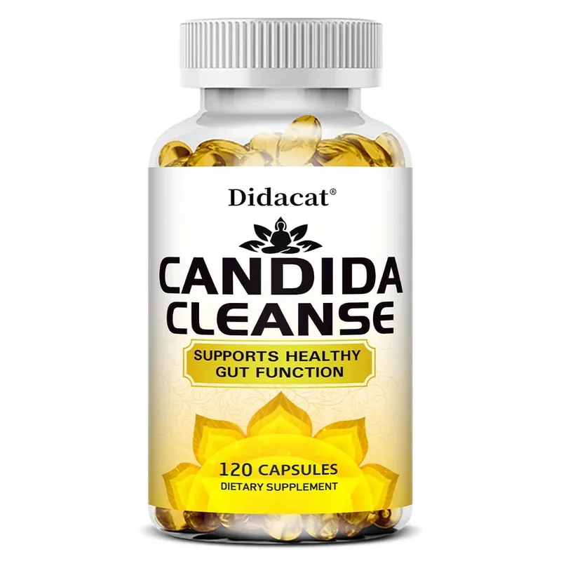 Candida Cleanse-contém ervas naturais e probióticos para apoiar a função intestinal saudável e a saúde imunológica, adequado para unissex