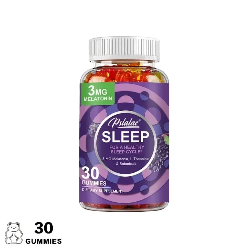 Melatonin Gummies Anxiety Stress Relief Help Sleep Save Insomnia Body Clock Adjustment for Adult — image 8
