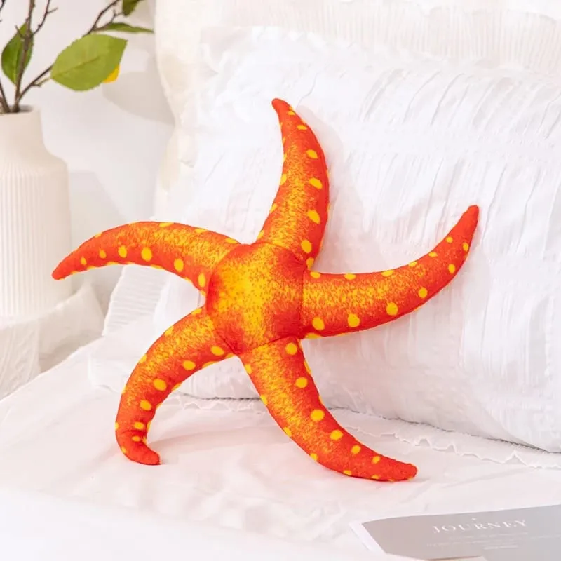 35/40cm Starfish Star Plush Pillow Stuffed Smiling Happy Sky Pillow Colorful Decor Cushion for Sofa Chair Back Support Gift — image 19