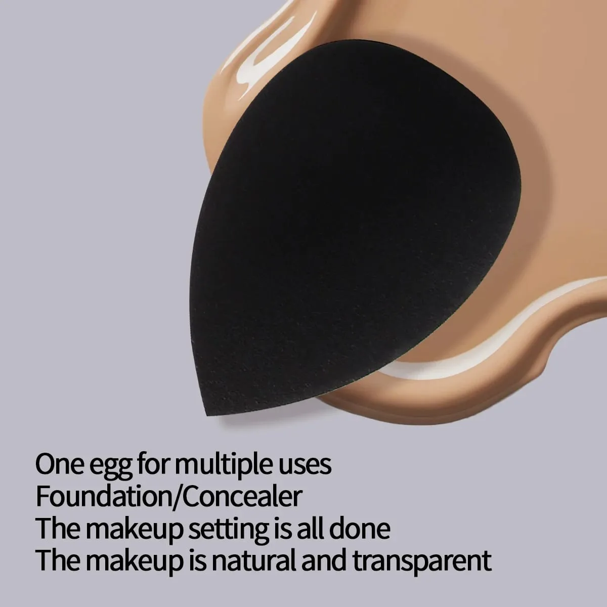 Nejprodávanější černá sada kosmetických vajíček s houbičkou na make-up s mnoha specifikacemi, nástroje na líčení obličeje s vysokou odolností a bez ulpívání pudru