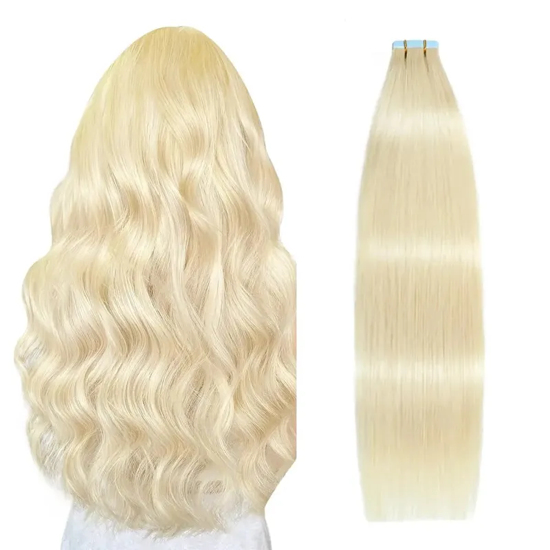 Tape in Hair Extensions Human Hair Invisible Tape in Extensions Dark Brown Hair Extensions Tape in Real Human Hair #2 20pcs 50g