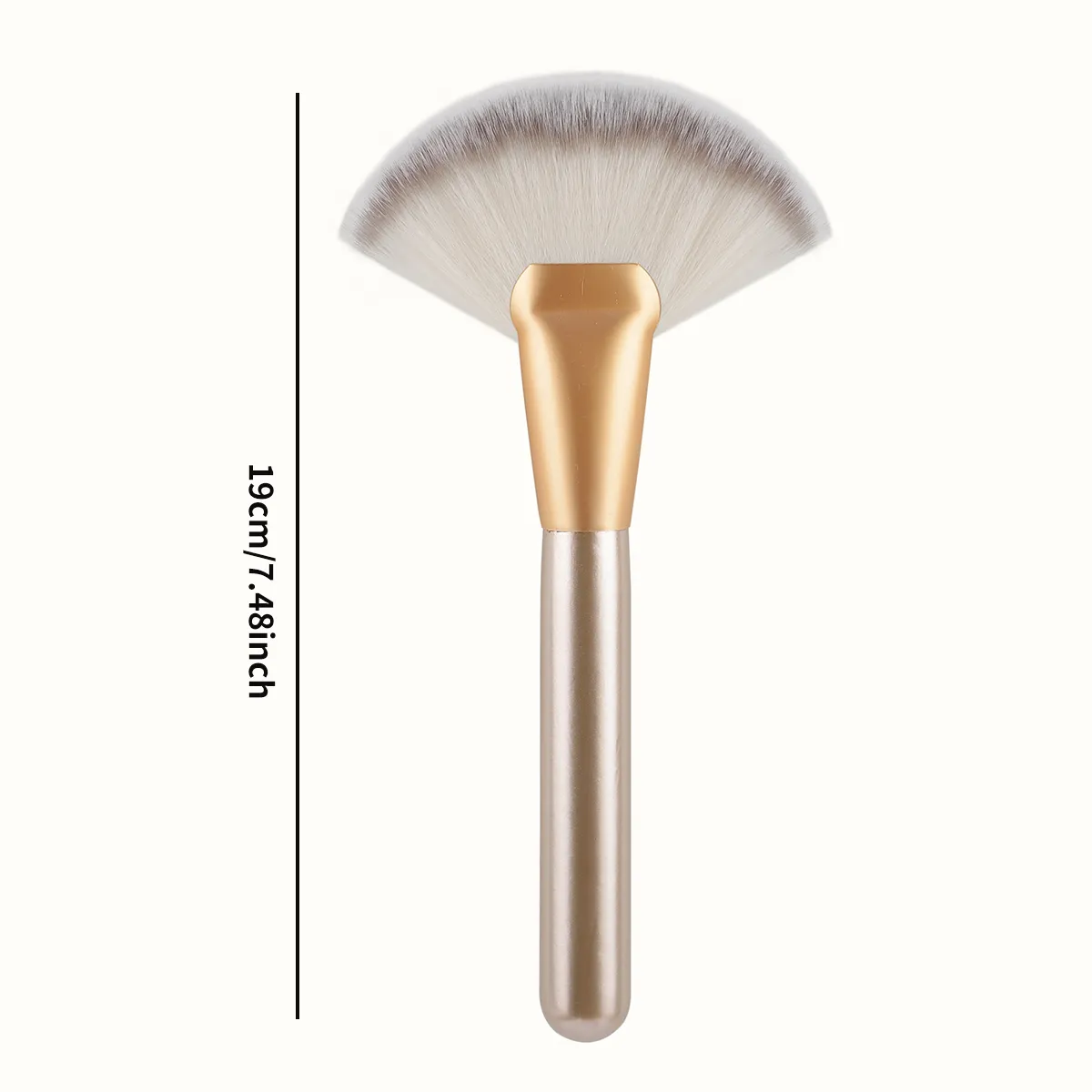 1pcs Large Fan Makeup Brushes Facial Powder Foundation Blusher Concealer Kabuki Brush Cosmetic Tools Pincel Maquiagem — image 3