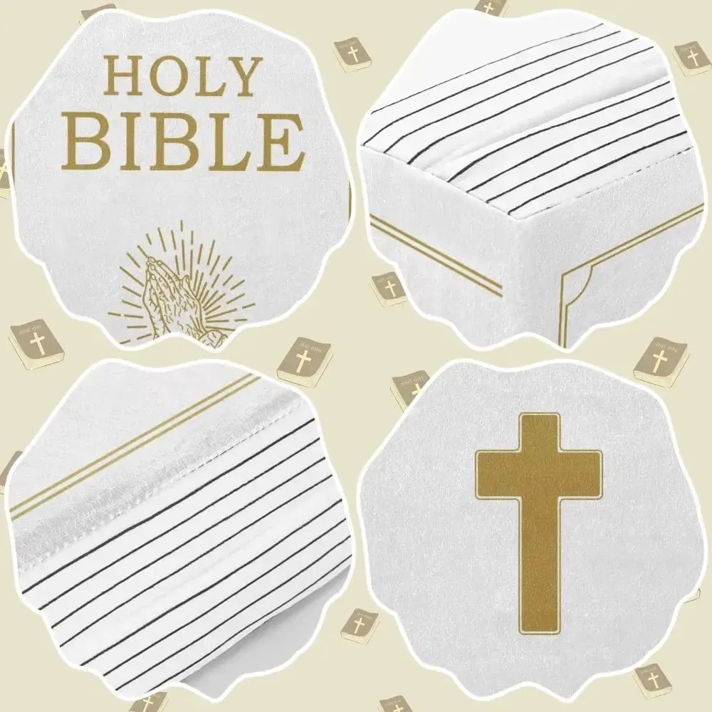 Living Room Realistic Looking Bible Pillow Sofa Cushion Plush Toy Bible Throw Pillow 33*22cm Home Decor Bible Cushion Bedroom — image 7