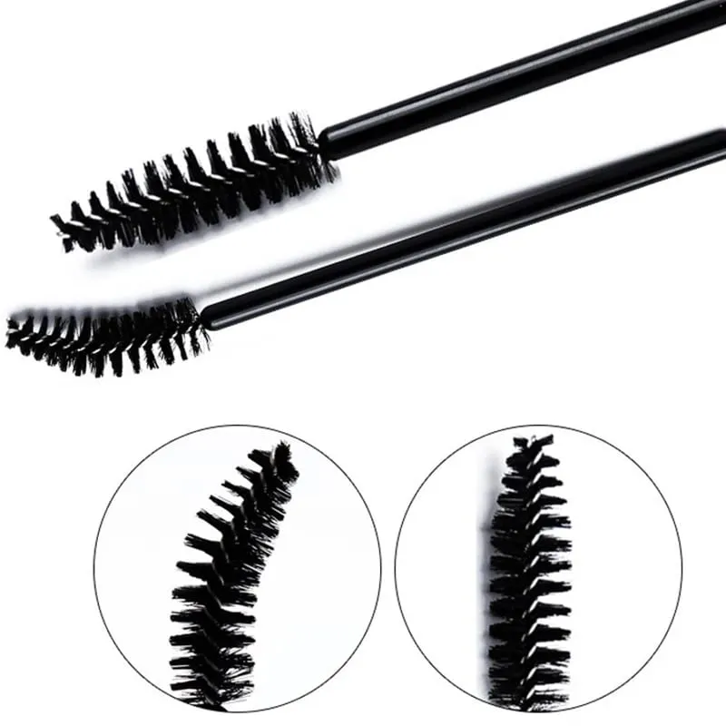 500/1000pcs Eyelash Brush Applicator Χονδρική Lash Mascara Wands Brushes For Eyelash Extension Eyebrow Spoolies Beauty Tools