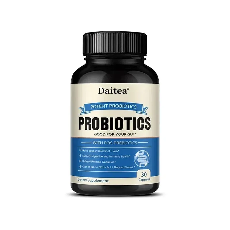 Probiotics 45 Bilion CFUs with Prebiotics Supports Immune Gut Health for Women & Men - 120 Capsules — image 8