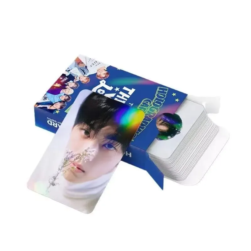 124-piece laser card set featuring Korean boy band TWS (Taiwanese pop music) shimmering photos perfect for Instagram interior — image 3