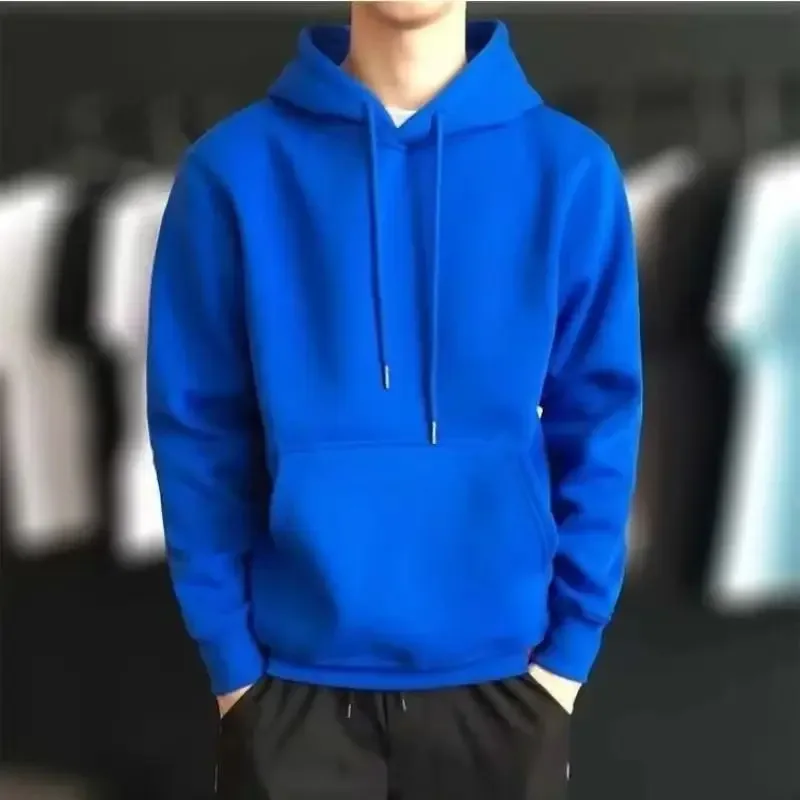Men's Hoodies Women Pullover Spring Autumn Casual Hoodie Sweatshirts Solid Color Hoodies Oversize Black Sweatshirt For Male — image 7