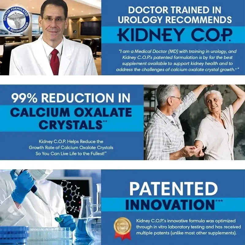 Premium Kidney Support Supplement with Magnesium Citrate & Banana Stem Promotes Kidney Detox & Bladder Health for Adults