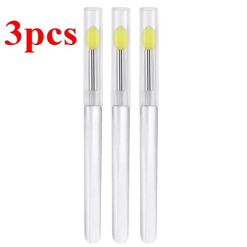 3/5/10PCS Reusable Lip Brush Silicone Lip Mask Applicator Transparent Lipstick Tool For Lip Gloss Eyeshadow Brushes Makeup Tools