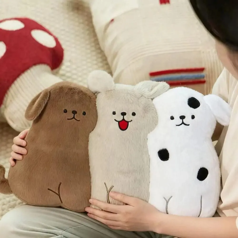 PP Cotton Filled Plush Throw Pillow Cute Cartoon Adorable Companion Cat Dog Plush Toy Soft Fluffy Animal Shaped Cushion