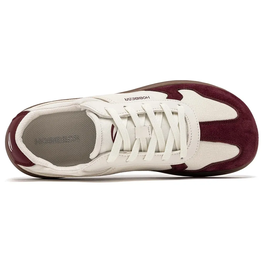Homens Mulheres Sapatos De Biqueira Larga | Sapatilhas minimalistas de lona de couro artificial, leve, casual, com cadarço, sapato de caminhada — image 6