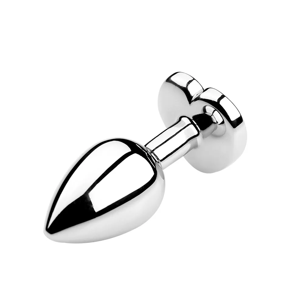 Heart Shaped Metal Anal Plug Butt Plug 6 Colors S/M/L Sizes Unisex Adult Sex Toys for Men Women Anal Massager Pleasure Toy — image 6