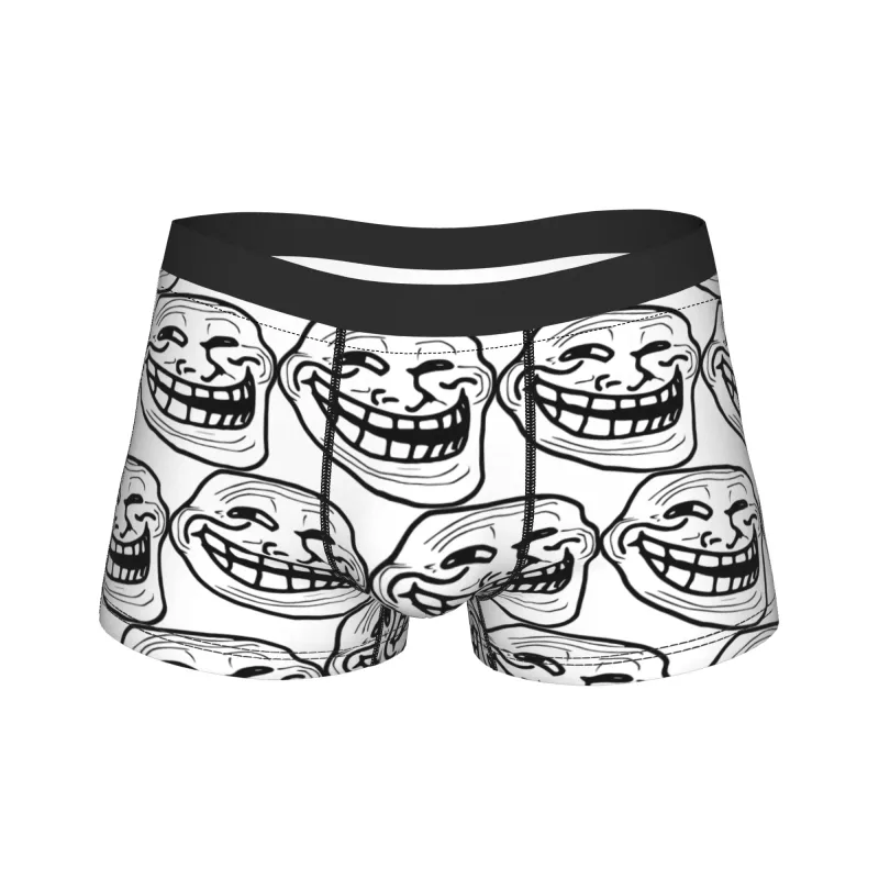 Rage Comic Trollfac Trunk Funny Anime Pouch Underwear Hot Sale Corak Boxer Brief Selesa Lelaki Seluar Dalam Plus Saiz — image 15