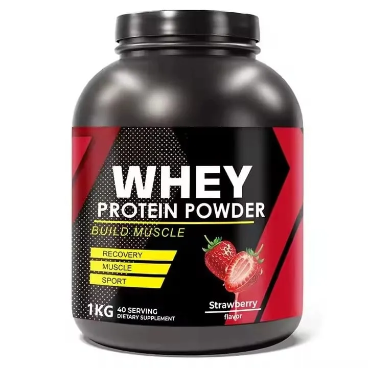Whey Protein Powder 2lbs - 80% Protein Gold Ratio Whey for Muscle Growth & Recovery Vanilla/Chocolate/Strawberry 40 Servings