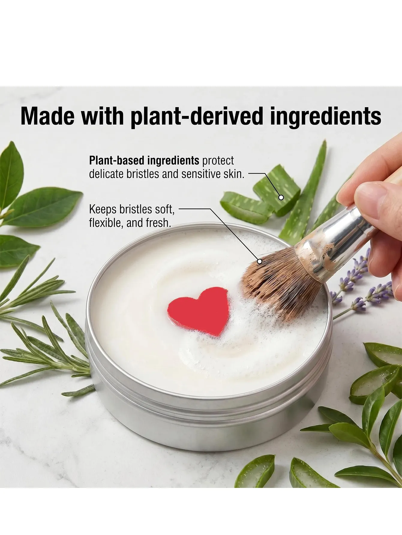 Portable Makeup Brush Cleaning Soap Natural Multipurpose Reusable Travel Cosmetic Cleaner Soap Deep Fast Effective Clean for Makeup Brushes Powder Puffs Various Beauty Washing Supplies