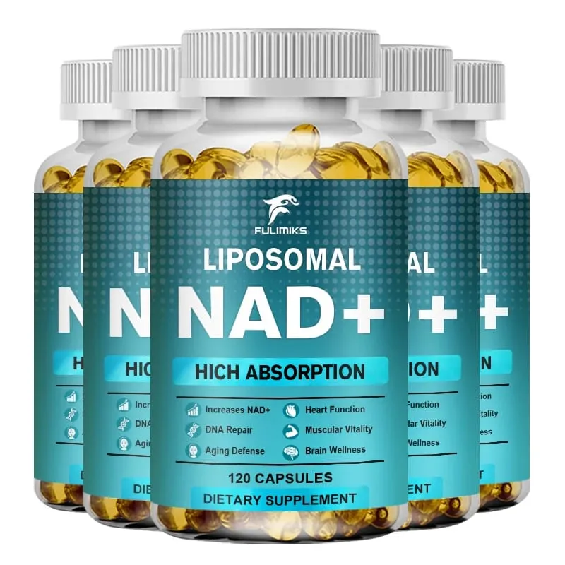 NAD Capsules Supplement Liposomaal NAD+ supplement - Verouderingsverdediging Cellulaire energie Hart- en hersenfunctie