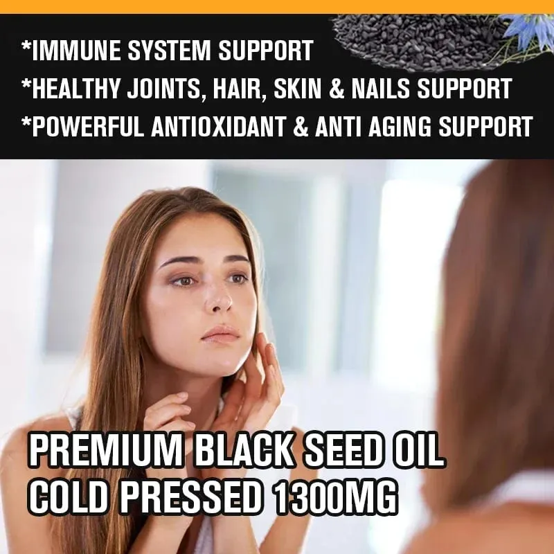 Yimiduk Premium Black Seed Oil Supplement for Overall Wellness & Vitality Joint & Brain Health & Immune System Anti Aging — image 3