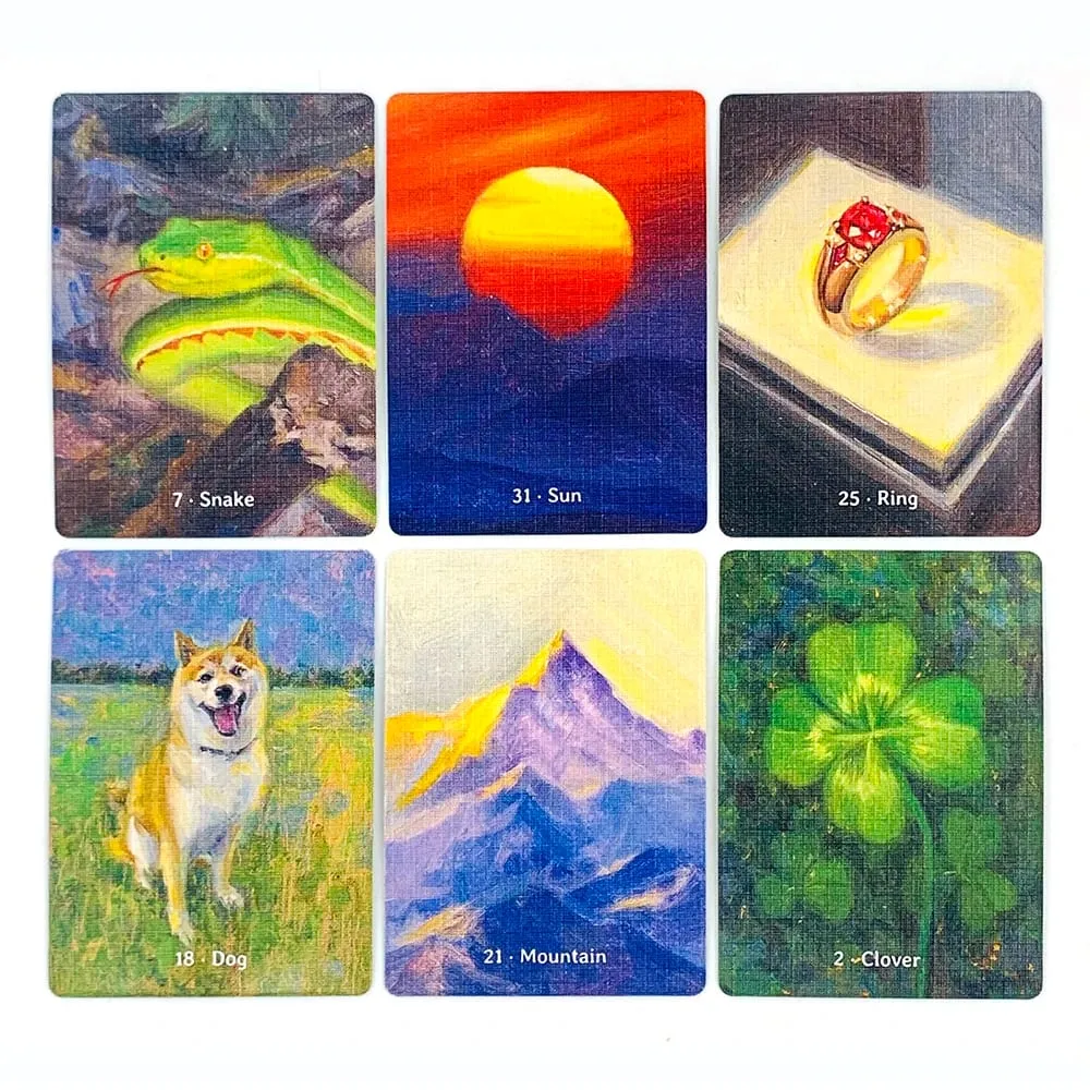 New Oracle Deck A 38 Oil Painting Style Cards Vibrant Illustrations Perfect For Divination Spiritual Practices & Gift Giving