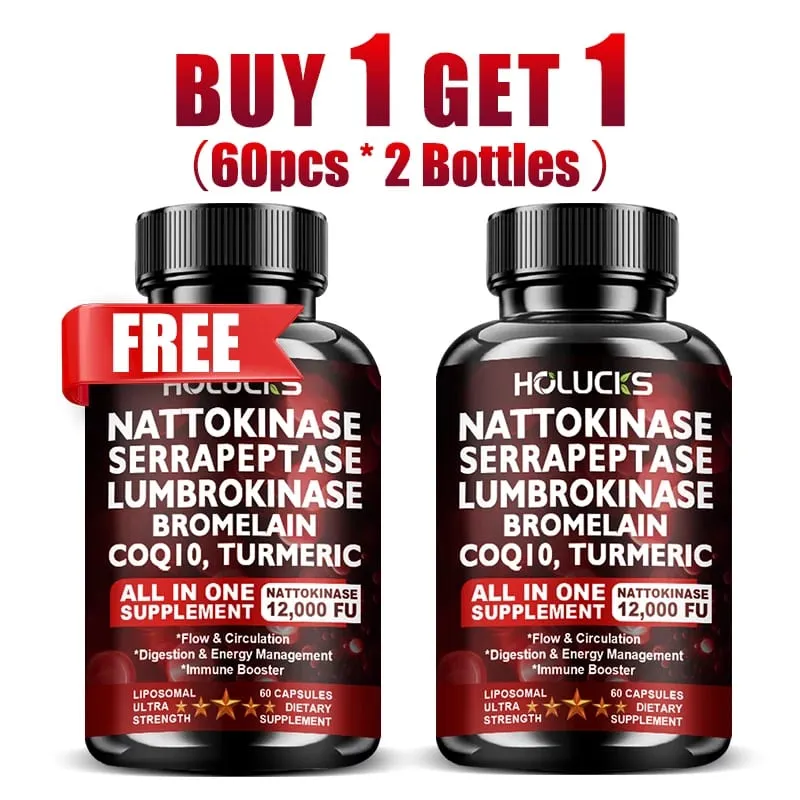 13-in-1 Nattokinase Supplement with Serrapeptase Support Circulation Blood Flow Heart & Cardiovascular Health Digestive Aid — image 6