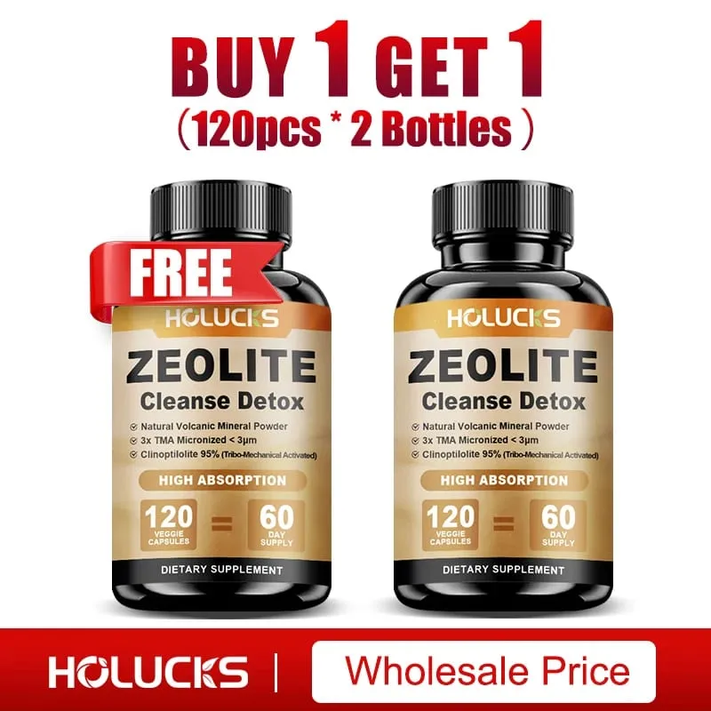 Zeolite Cleanse Detox Supplement Supports Kidney Repair Full Body Liver & Colon Detox for Mental Clarity & Focus