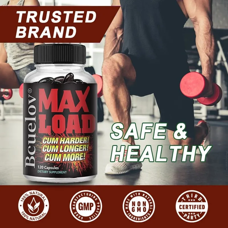 Men's Max Load Capsules - Supports Muscle Mass and Vitality Daily Immune Health Supplement Non-GMO