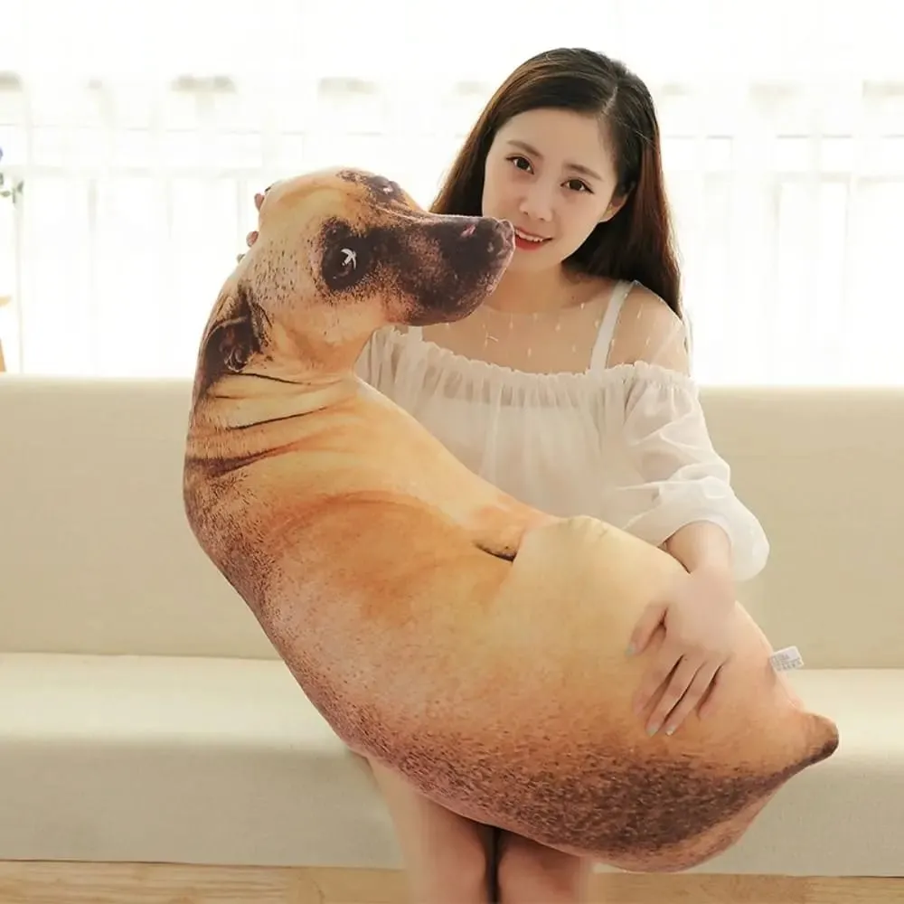 Cute 3D Lifelike Animal Throw Pillow Soft Dog Pillow Creative Cushion Home — image 4