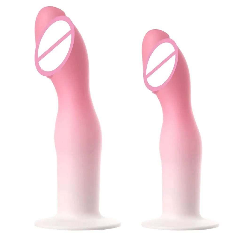 Simulation Dildo With Liquid Silicone Masturbation Sex Toys With Suction Cups Female G point Anal Plug Massage Adult Products — image 1