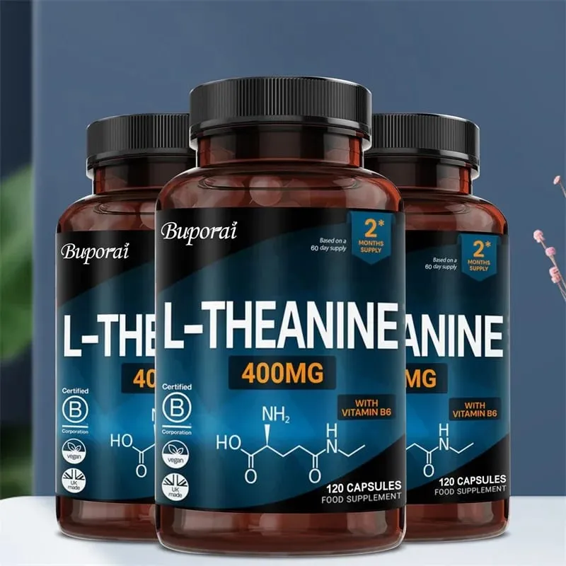 L-Theanine 400MG - Improve Mood and Reduce Anxiety Enhancing Concentration and Cognitive Function — image 1