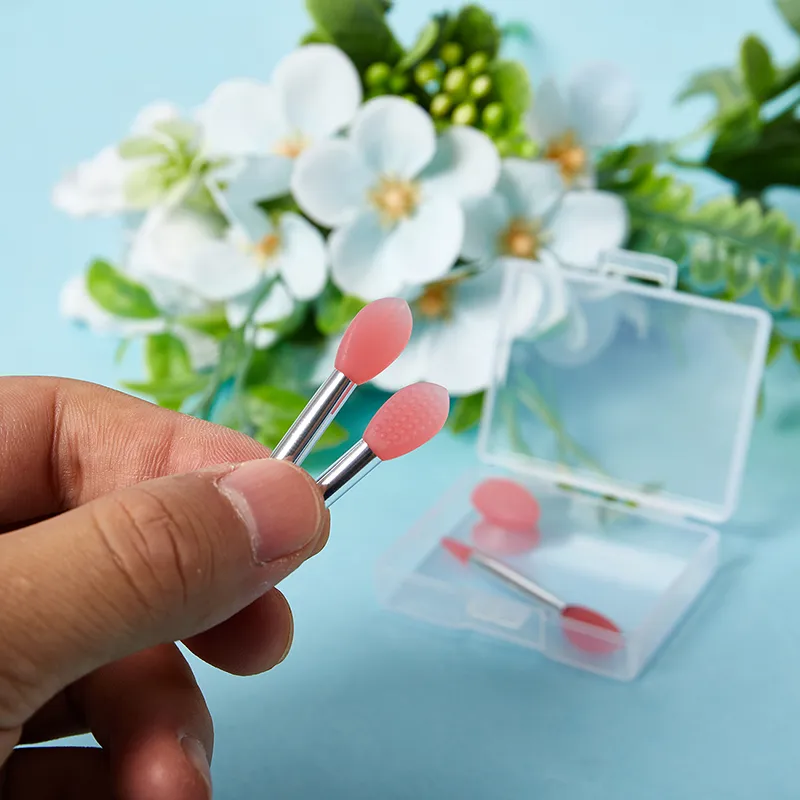【M】3PCS Balsem Bibir Silikon Berus Topeng Bibir Dengan Penutup Habuk Penyedut Berus Solek Filem Bibir Anti Kehilangan Debu Penutup