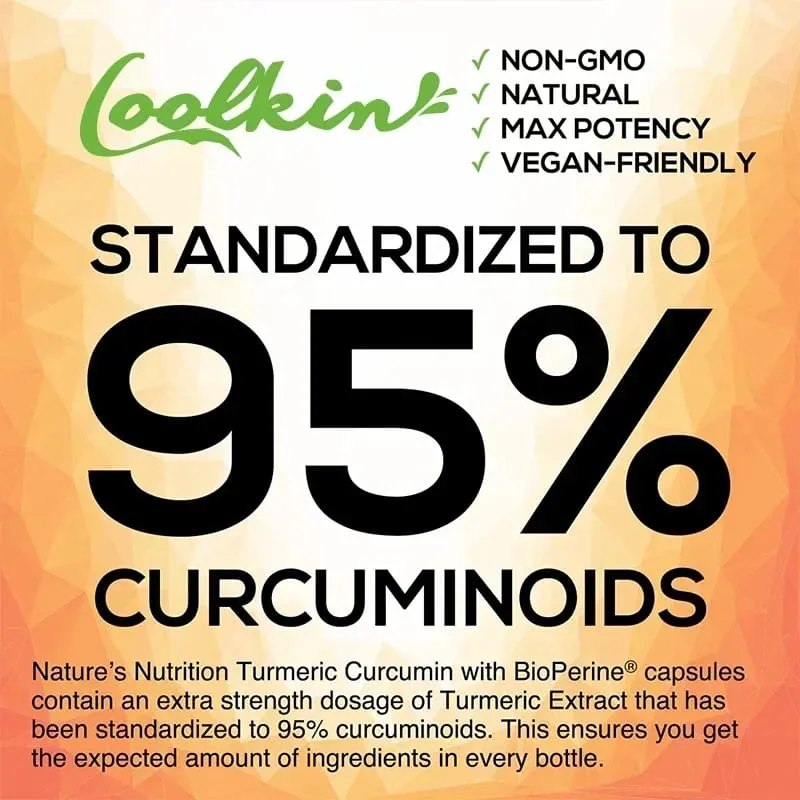 Curcumin Supplement with Black Pepper 2600 Mg Contains 95% Curcumin Enhanced Absorption Joint Support Supplement — image 3