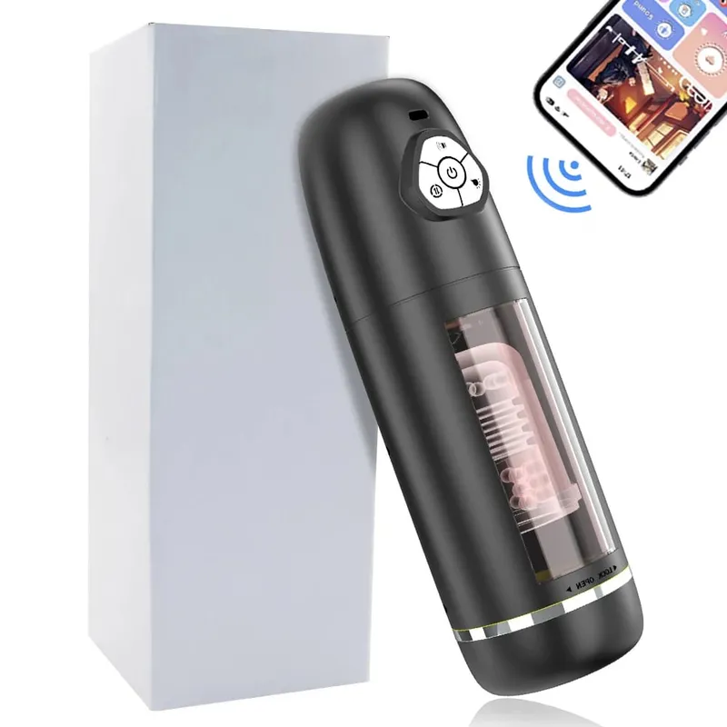 Fully Automatic APP Male Rotary and Telescopic Masturbation Device Penile Desensitization Delay Training Device Adult Sex Toys — image 8