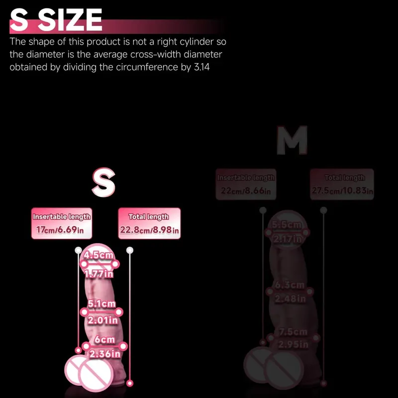 Oieffur Horse Dildo para sa mga Babae Platinum Silicone Napakalaking Dildo na may Suction Cup Massage Anal Vaginal Big Penis Sex Toys para sa Pang-adulto