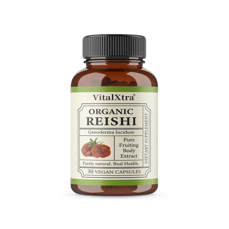 Reishi Mushroom Capsules 1000mg Ganoderma Lucidum Supports Immune Health Relaxation Sleep & Natural Energy Vegan Non-GMO