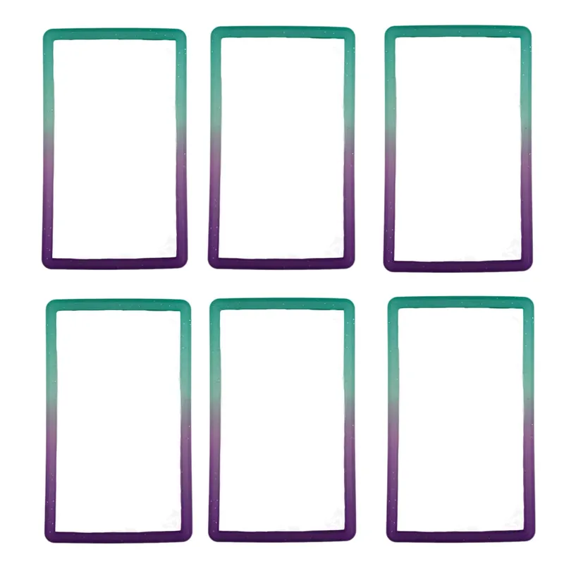 6-Pack Slab Guard for PSA Graded Cards TPU Slab Protector Graded Guard Bumper Guard Gradient Color Glitter Limited Edition