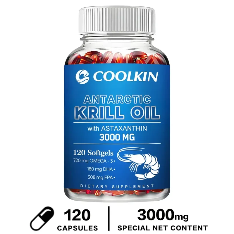 Huile de krill antarctique 3000 mg - avec oméga-3 EPA DHA astaxanthine et phospholipides - Complément alimentaire durable — image 9