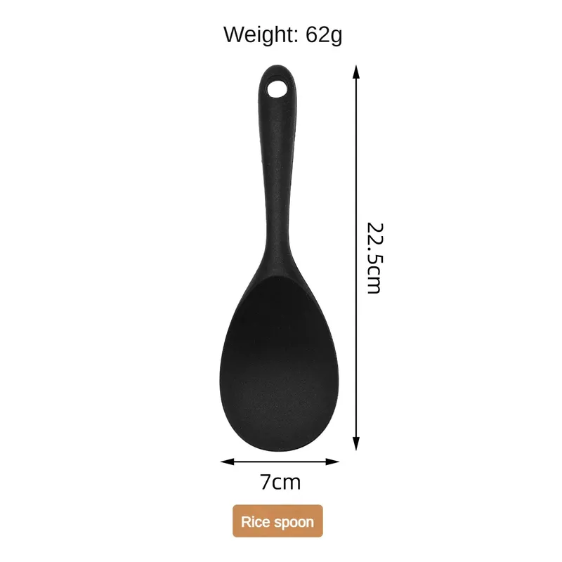 1/10PCS Food-Grade Silicone Kitchen Tools Set Heat-Resistant Slotted Spoon for Non-Stick Cookware & Hot Pot Multi-Use Strainer