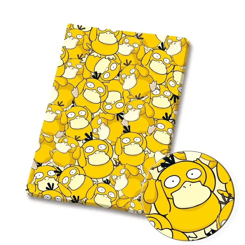Pokemon Cartoon Fabric140*50cm Handmade Sewing Patchwork Quilting Baby Dress Home Sheet Printed Fabric Fabric Sewing Kids